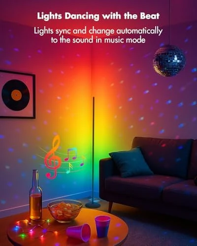 Smart RGB LED Corner Floor Lamp — LED Strip Lights, Vexinat