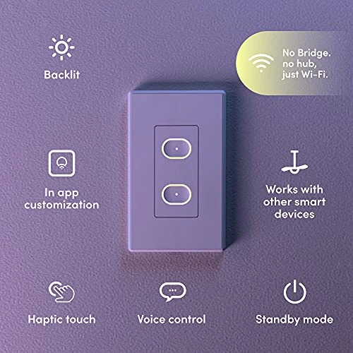 Smart Switch, 2-Button WiFi in-Wall Smart Light Switch — Smart Switch, LIFX