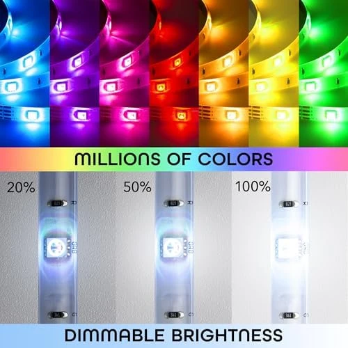 Smart WiFi LED Strip Lights, 16.4ft — LED Strip Lights, Geeni