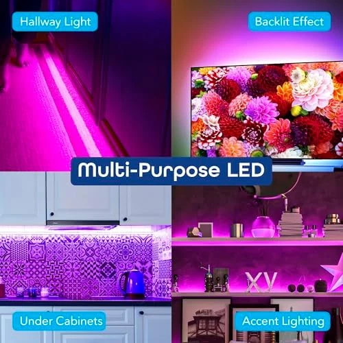 Smart WiFi LED Strip Lights, 16.4ft — LED Strip Lights, Geeni