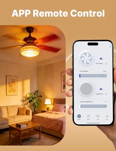Star Ring Smart Ceiling Fan Control and Dimmer Light Switch — Smart Switch, MOES