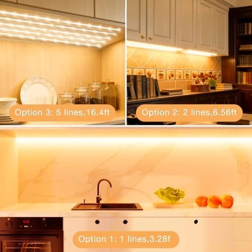 Under Cabinet Lighting 10 Pack — LED Strip Lights, DAYBETTER