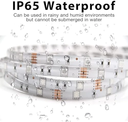 Waterproof Led Lights for Bedroom, 32.8ft (2 Rolls of 16.4ft) Led Strip Lights, 300 LEDs Color Changing RGB 44 Keys... — LED Strip Lights, DAYBETTER