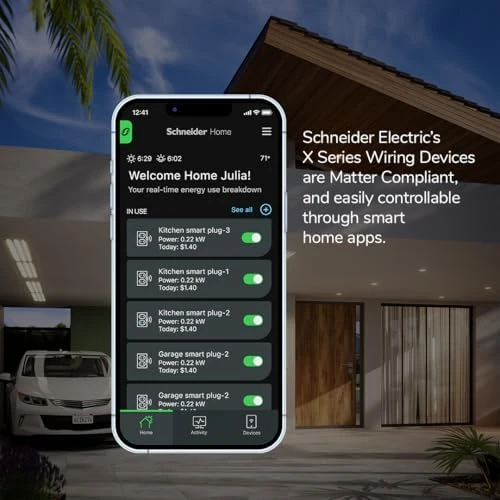 WiFi Energy Monitoring Light Switch — Smart Switch, Schneider Electric