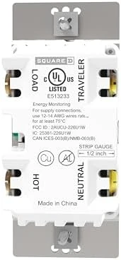 WiFi Energy Monitoring Light Switch — Smart Switch, Schneider Electric
