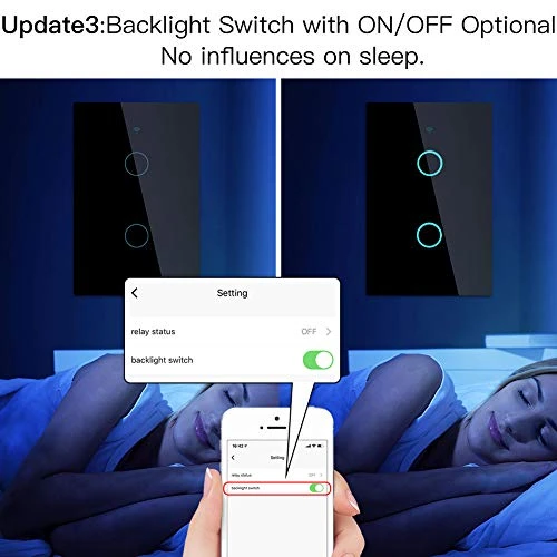 WiFi RF433 Smart Touch Wall Switch — Smart Switch, MoesGo