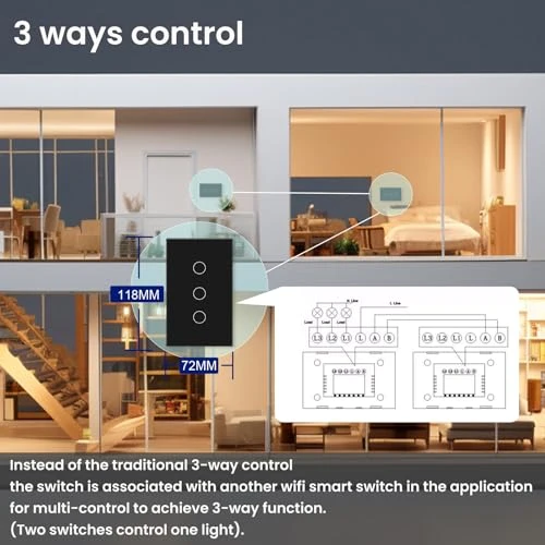 WiFi Smart Light Switch — Smart Switch, TOZENVAN