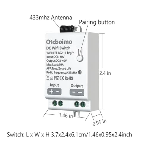 WiFi Smart Switch with DC Output — Smart Switch, Otcboimo