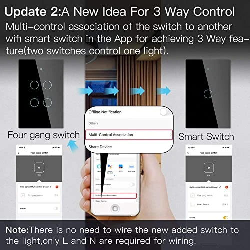 WiFi Smart Wall Light Switch — Smart Switch, MoesGo