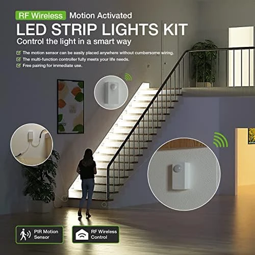 Wireless Motion Activated LED Strip Lights 19.7FT — LED Strip Lights, RAYZEEK