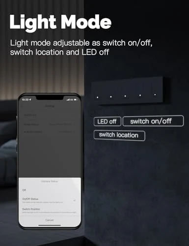 Zigbee 3 Way Double Light Switch — Smart Switch, MOES