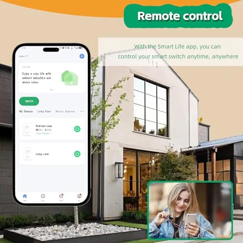 Zigbee Smart Light Switch (No Neutral) — Smart Switch, Martin Jerry