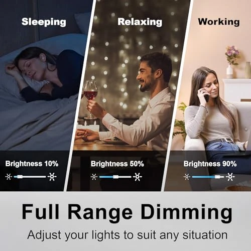 2 Pack Dimmer Light Switch, Universal Lighting Control, Single Pole or 3 Way — Smart Switch, BESTTEN