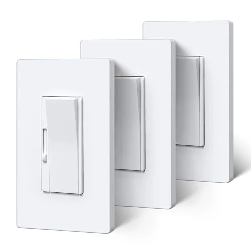 3 Pack Super Slim Slide Dimmer Light Switch — Smart Switch, BESTTEN