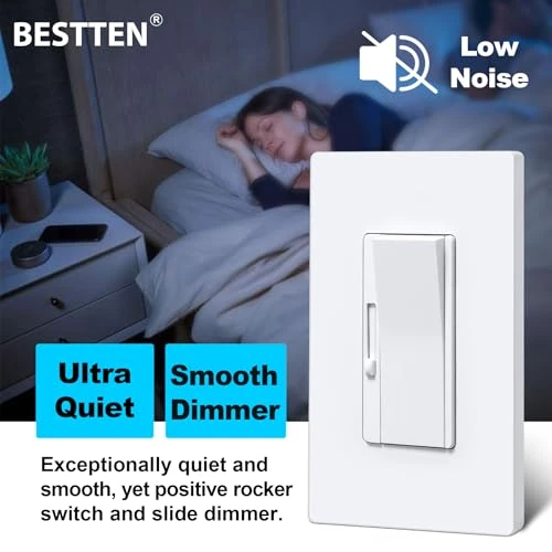 3 Pack Super Slim Slide Dimmer Light Switch — Smart Switch, BESTTEN