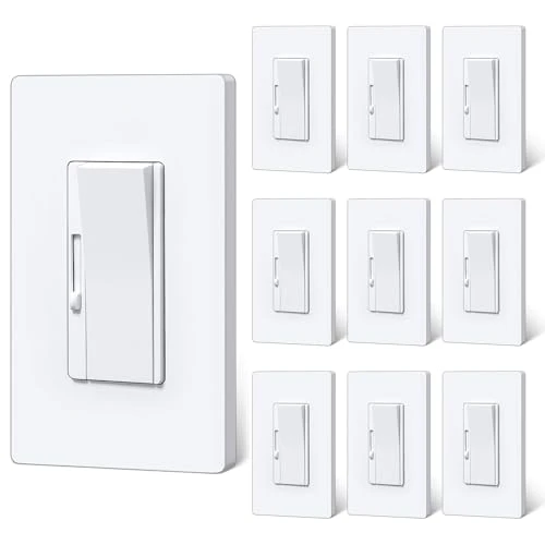 3 Pack Super Slim Slide Dimmer Light Switch — Smart Switch, BESTTEN