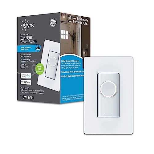 4-Wire On/Off Button Style Smart Switch — Smart Switch, Cync