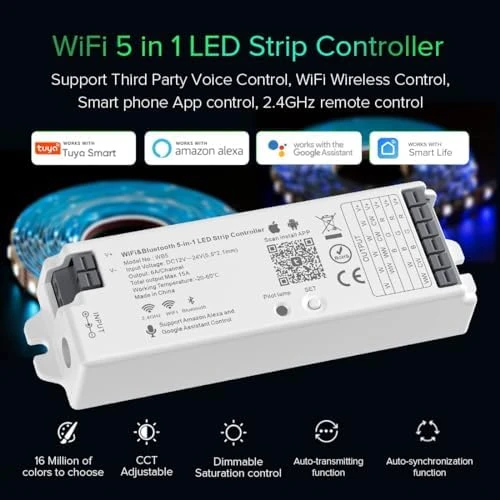 5-in-1 PWM LED Controller — LED Strip Lights, BTF-LIGHTING