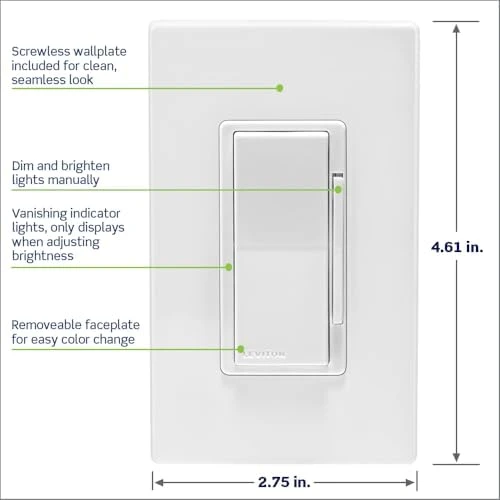 Decora Smart Dimmer — Smart Switch, Leviton
