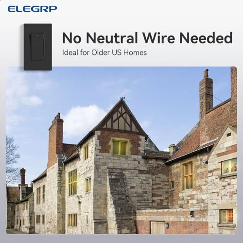 Digital Slide Dimmer Light Switch with Wallplate — Smart Switch, ELEGRP