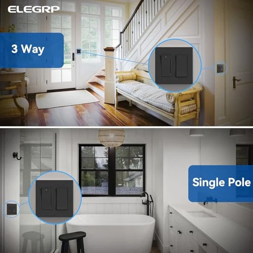Digital Slide Dimmer Light Switch with Wallplate — Smart Switch, ELEGRP