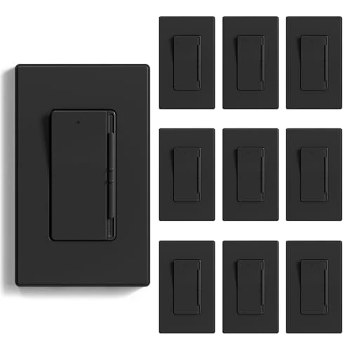 Digital Slide Dimmer Light Switch with Wallplate — Smart Switch, ELEGRP