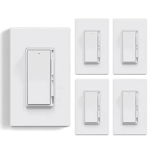 Dimmer Light Switch for 300W Dimmable LED/CFL Lights and 600W INC/HAL Bulbs — Smart Switch, ELEGRP