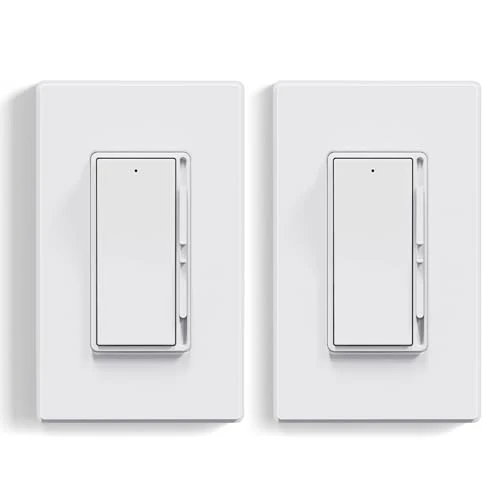 Dimmer Light Switch for 300W Dimmable LED/CFL Lights and 600W INC/HAL Bulbs — Smart Switch, ELEGRP