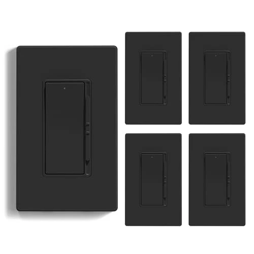 Dimmer Light Switch for 300W Dimmable LED/CFL Lights and 600W INC/HAL Bulbs — Smart Switch, ELEGRP
