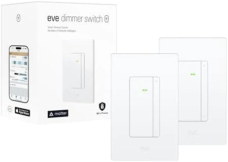 Dimmer Switch (Matter) 2-Pack – Smart Dimmer Switch — Smart Switch, EVE