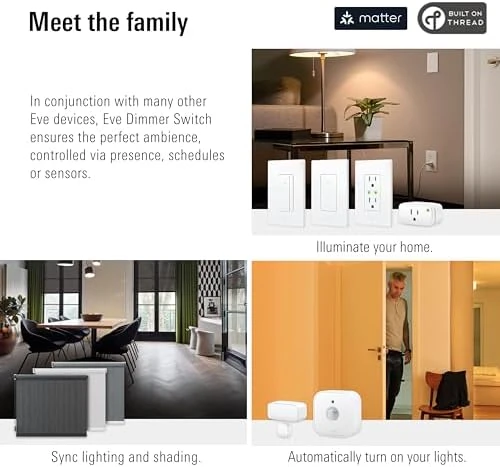 Dimmer Switch (Matter) 2-Pack – Smart Dimmer Switch — Smart Switch, EVE