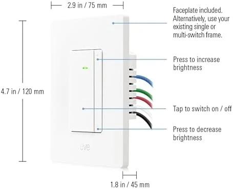 Dimmer Switch (Matter) — Smart Switch, EVE