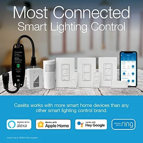 Original Smart Dimmer Switch With Wallplate — Smart Switch, Lutron