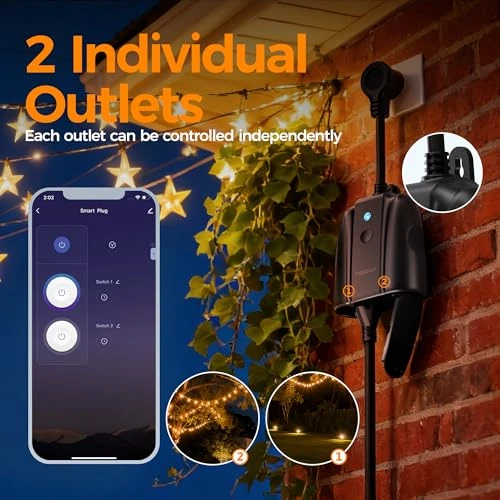 Outdoor Smart Plug Waterproof — Smart Plug, TESSAN