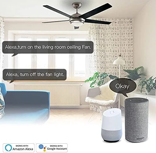 Smart Ceiling Fan Light Wall Switch — Smart Switch, MOES