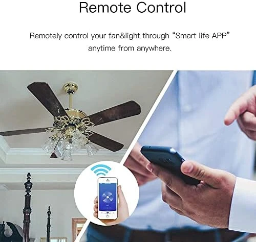 Smart Ceiling Fan Light Wall Switch — Smart Switch, MOES