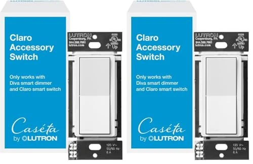 Smart Claro Accessory Switch for 3-Way — Smart Switch, Lutron