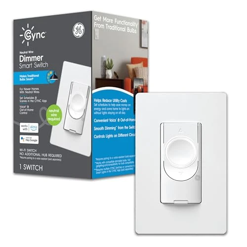 Smart Dimmer Light Switch — Smart Switch, GE