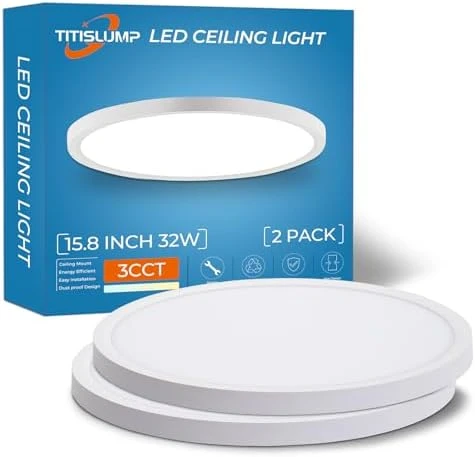 Smart RGB LED Ceiling Light with Remote — Smart Light Bulb, TITISLUMP