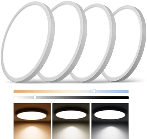Smart RGB LED Ceiling Light with Remote — Smart Light Bulb, TITISLUMP