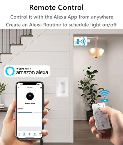 Smart Wireless Light Switch, Dimmer Switch & Receiver Kit — Smart Switch, Nexete