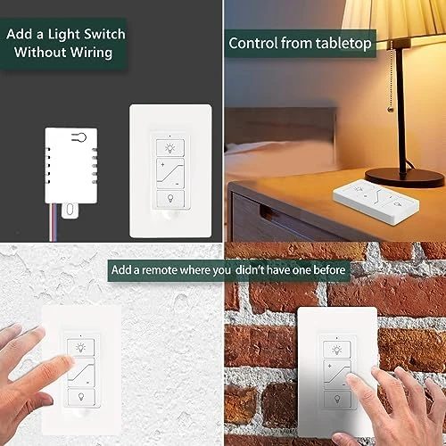 Smart Wireless Light Switch, Dimmer Switch & Receiver Kit — Smart Switch, Nexete