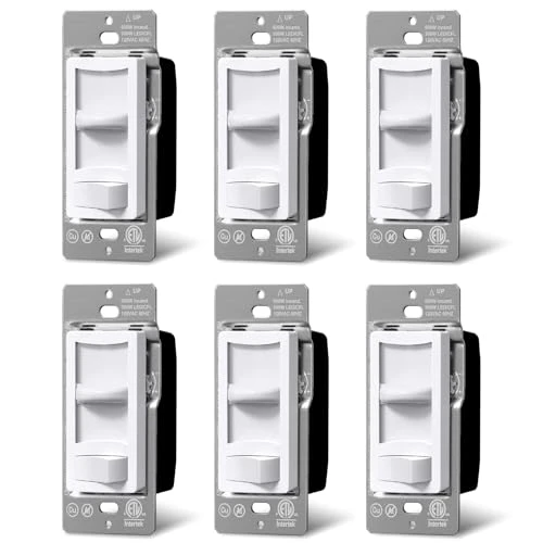 Super Slim Dimmer Switch 6-Pack — Smart Switch, BESTTEN