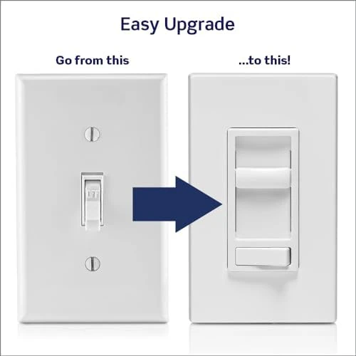 SureSlide Dimmer Switch for Dimmable LED, Halogen and Incandescent Bulbs — Smart Switch, Leviton