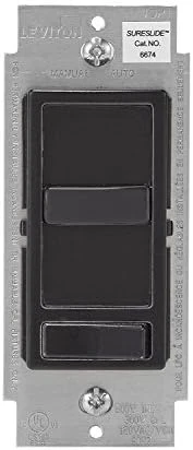 SureSlide Dimmer Switch for Dimmable LED, Halogen and Incandescent Bulbs — Smart Switch, Leviton