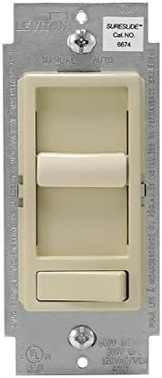 SureSlide Dimmer Switch for Dimmable LED, Halogen and Incandescent Bulbs — Smart Switch, Leviton