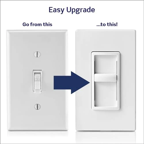 SureSlide Dimmer Switch for Dimmable LED, Halogen and Incandescent Bulbs — Smart Switch, Leviton