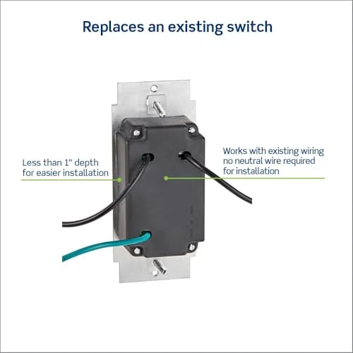 SureSlide Dimmer Switch for Dimmable LED, Halogen and Incandescent Bulbs — Smart Switch, Leviton
