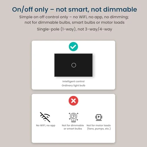 Touch Light Switch — Smart Switch, LOUYSGEN