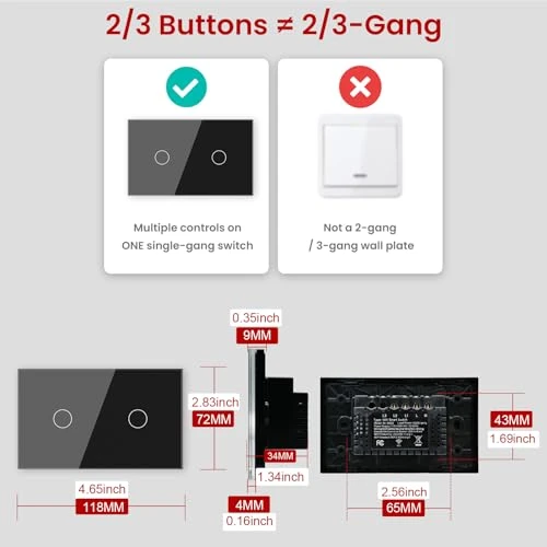 WiFi Light Switch — Smart Switch, LOUYSGEN